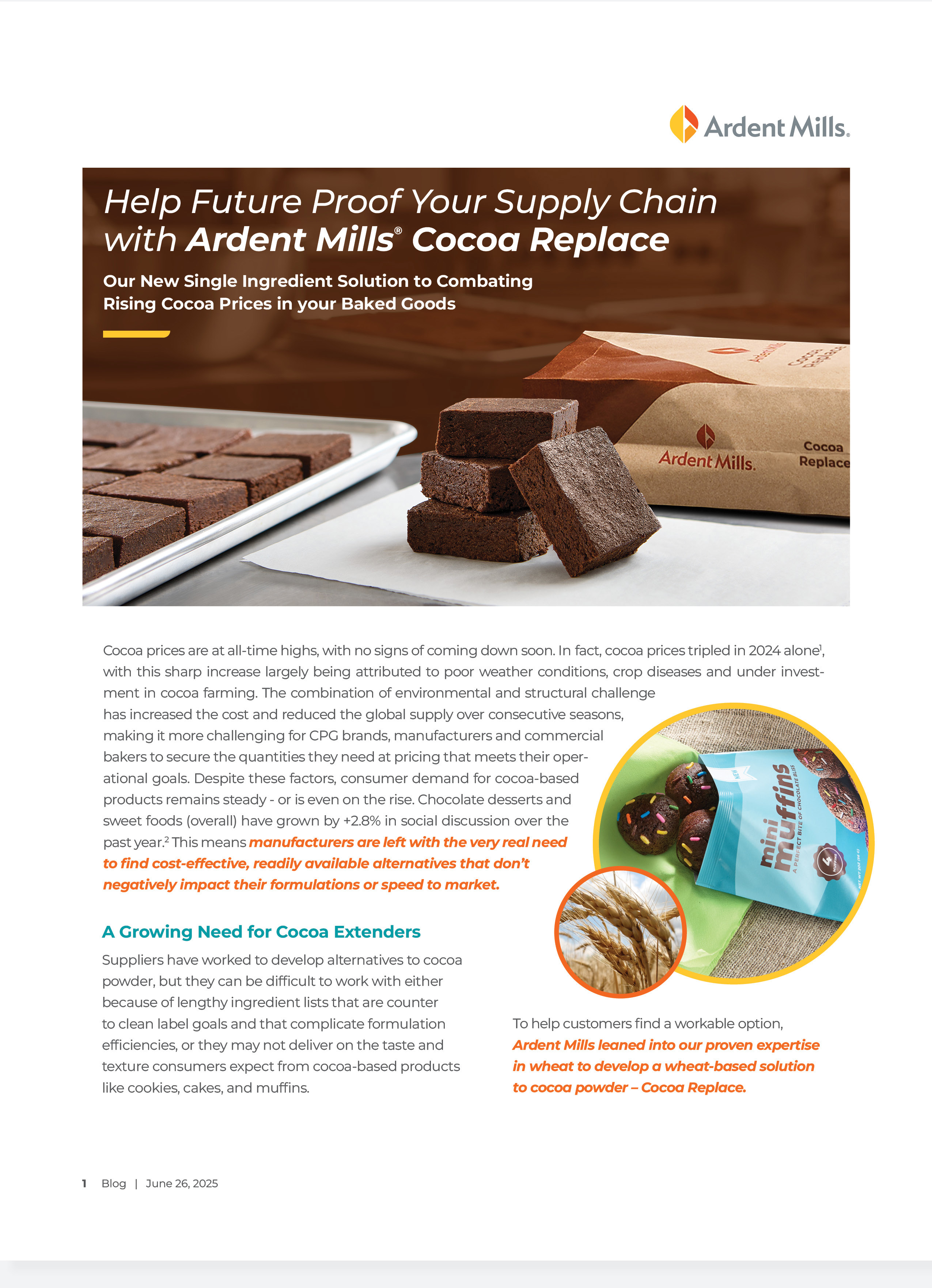 Cocoa Replace blog post about stabilizing supply chain 
